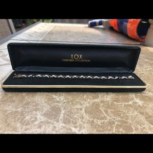 Sterling Silver and Sapphire Tennis Bracelet